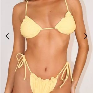 Missguided Yellow bikini